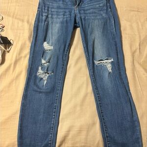 Distressed Blue Women's Jeans